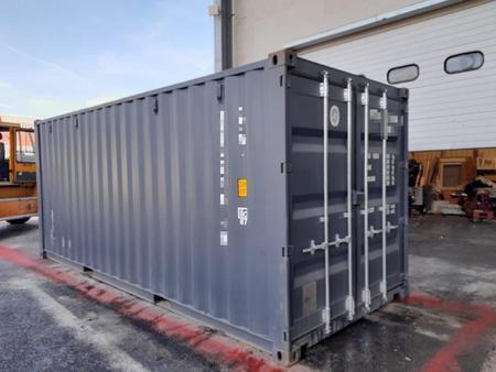 20 Fuß ISO See- und Lagercontainer, RAL7016 Anthrazitgrau, Containernummer: ICOU717197-6 20 Fuß ISO See- und Lagercontainer, RAL7016 Anthrazitgrau, Containernummer: ICOU717197-6