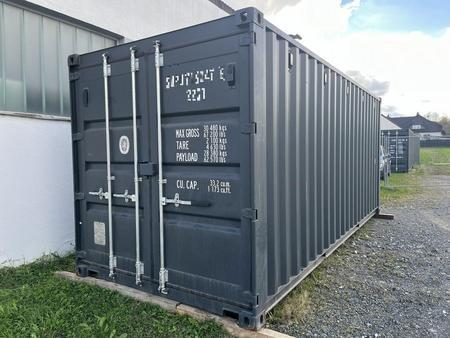 20 Fuß ISO See- und Lagercontainer, RAL7016 Anthrazitgrau, Containernummer: MSOU248566-6 20 Fuß ISO See- und Lagercontainer, RAL7016 Anthrazitgrau, Containernummer: MSOU248566-6