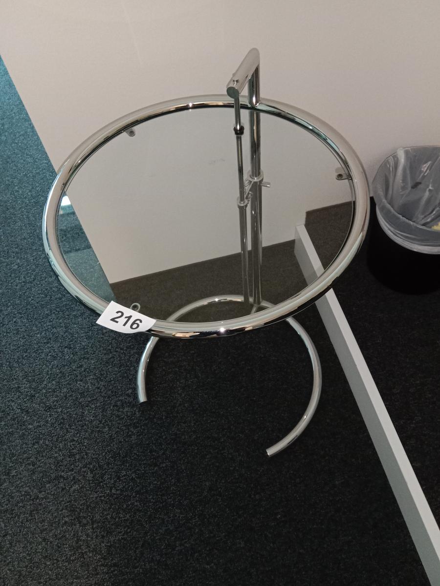 Glas Beistelltisch 60 cm Durchmesser