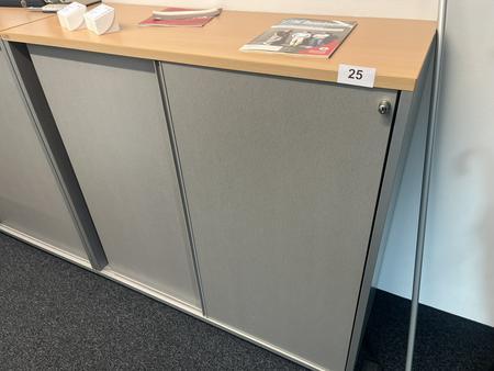 Aktenschrank Hali Buche/Silber 120/45/115 cm Aktenschrank Hali Buche/Silber 120/45/115 cm