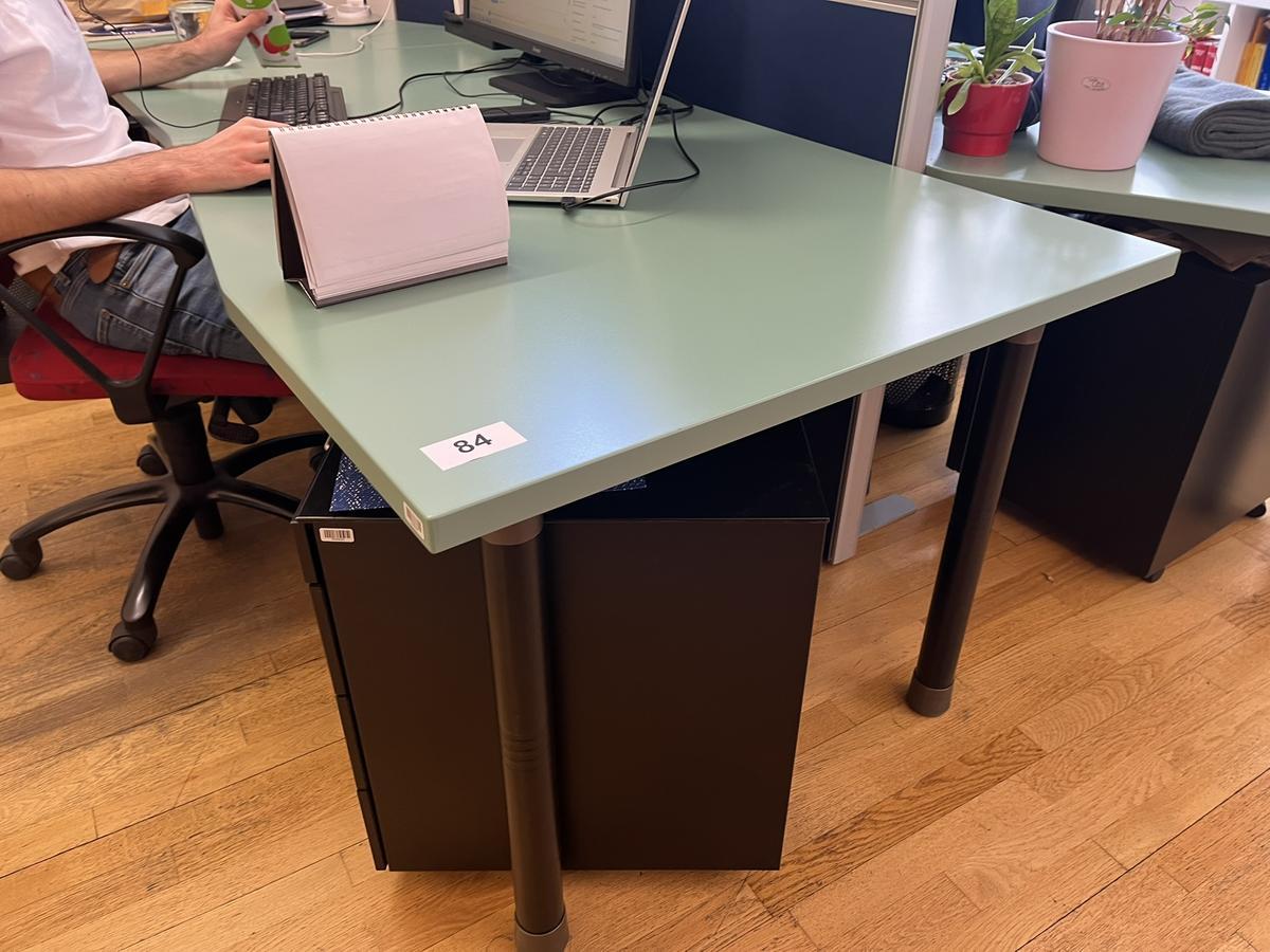 Schreibtisch 2-teilig geschwungen