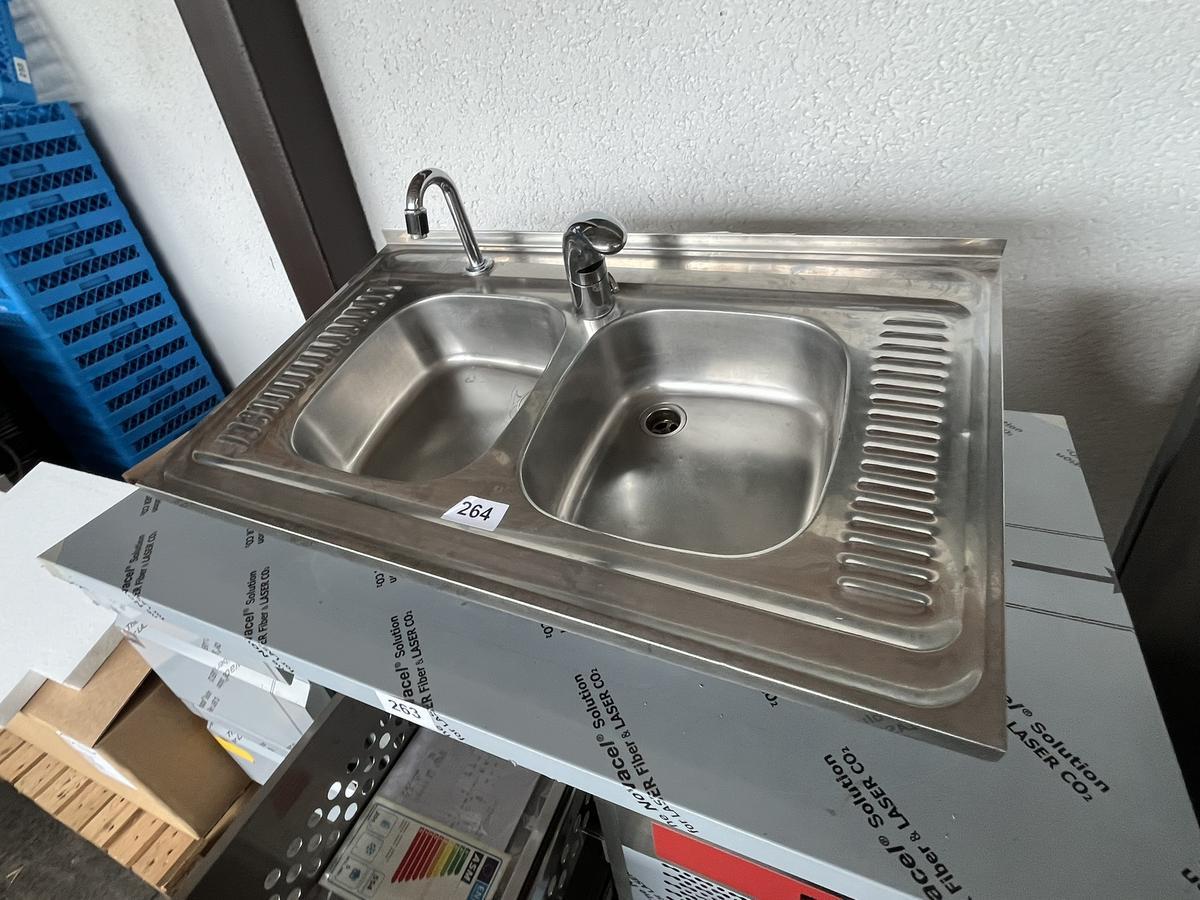 Edelstahl Doppelwaschbecken