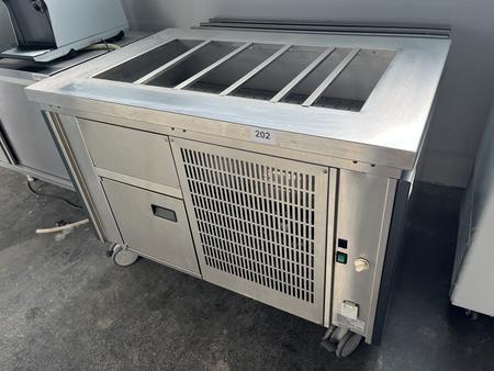 Rieber Rolling Kalt Buffet, Kühlwanne 3x1, ohne Aufsatz und Beleuchtung, +2/+10, 127x82x90cm Rieber Rolling Kalt Buffet, Kühlwanne 3x1, ohne Aufsatz und Beleuchtung, +2/+10, 127x82x90cm