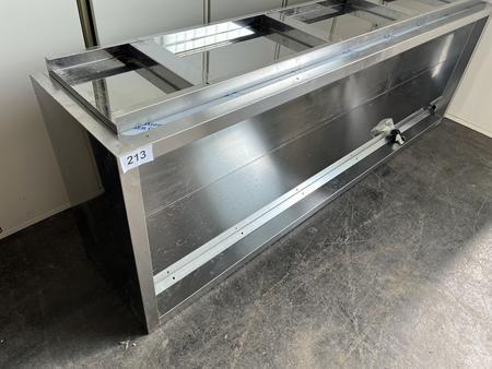Edelstahl Hängeschrank, ca. 200x40x65cm Edelstahl Hängeschrank, ca. 200x40x65cm