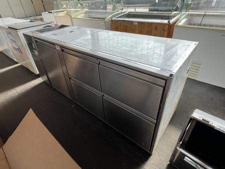 Kühlpult inkl. Flaschenkühler, 5 Laden, Containerkühler, ca. 210x70x85cm Kühlpult inkl. Flaschenkühler, 5 Laden, Containerkühler, ca. 210x70x85cm