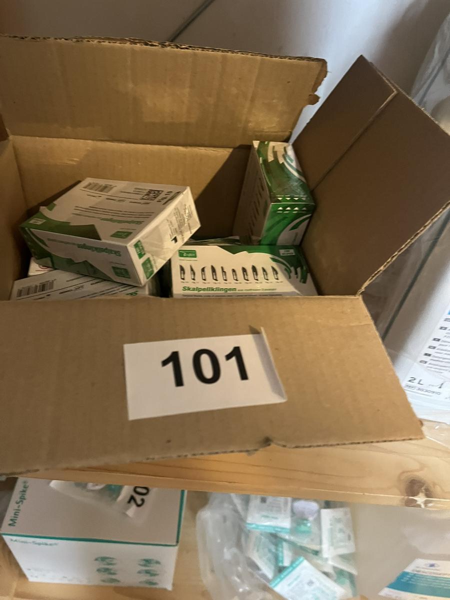 14 Packungen a 100 Stück Skapellklingen aus rostfreien Edelstahl