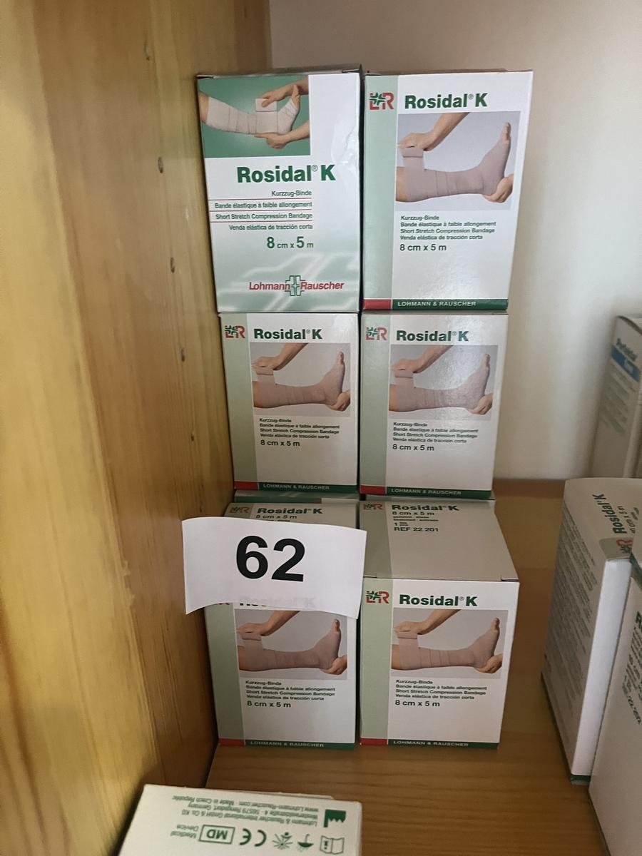 20 Stück Rosidal K Kurzzug-Binde 8 cm x 5 m