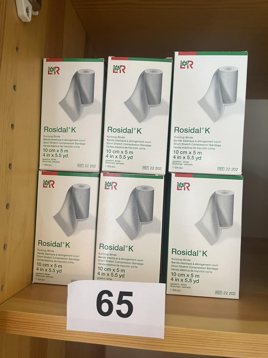 18 Stück Rosidal K Kurzzug-Binde 8 cm x 5 m