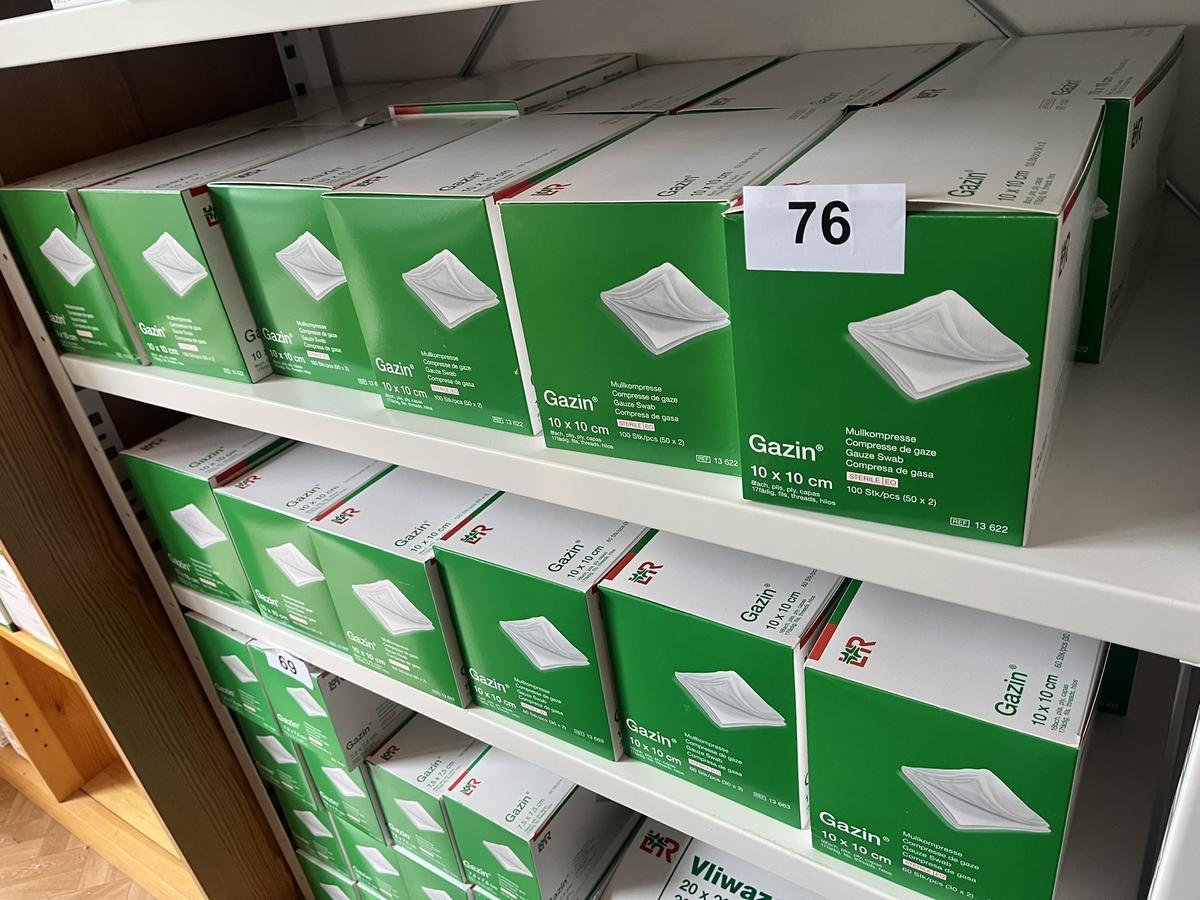 20 Packungen a 100 Stück Gazin Mullkompresse 10 x 10 cm