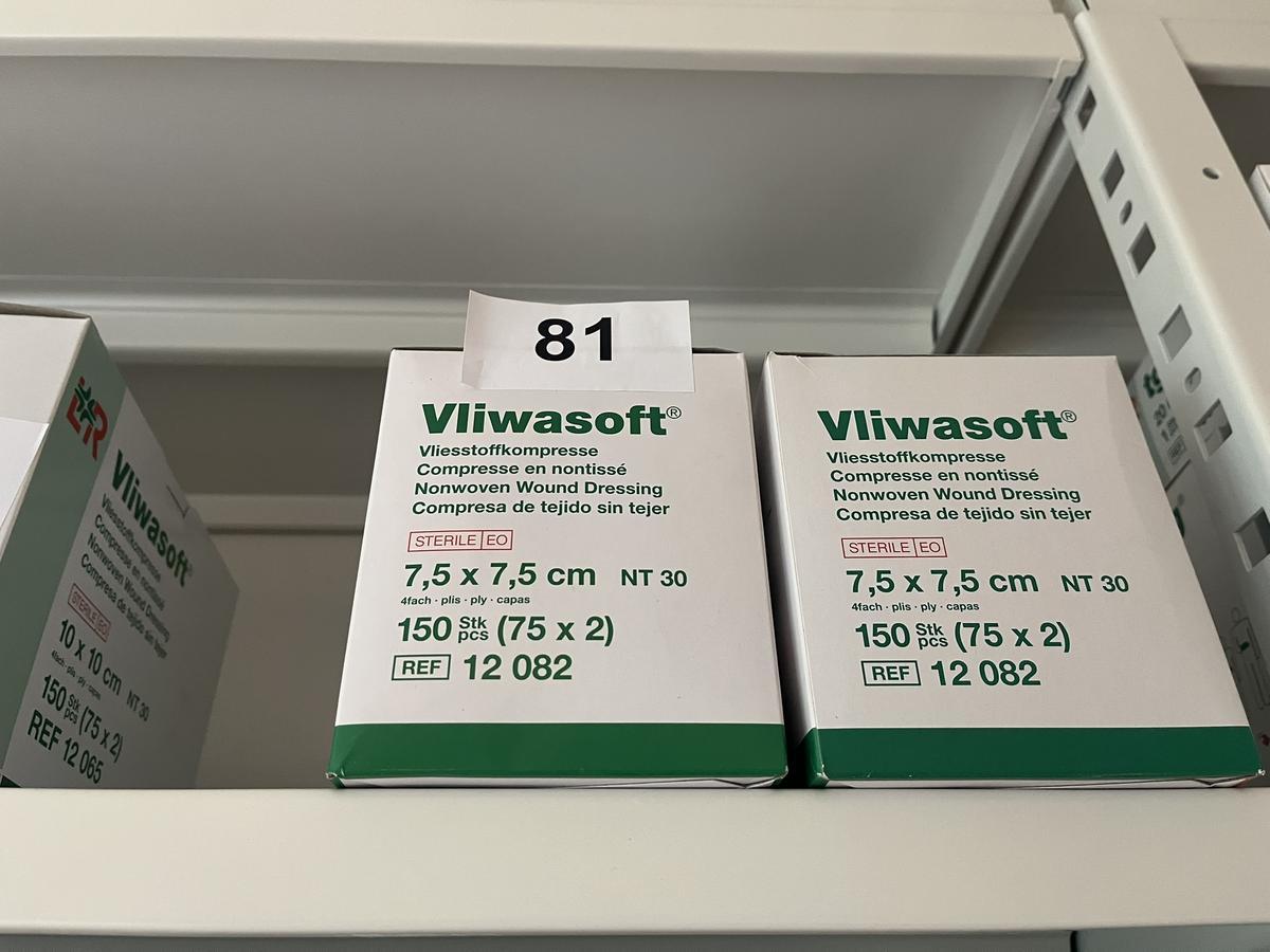 2 Packungen a 150 Stück Vliwasoft Vliesstoffkompresse 7