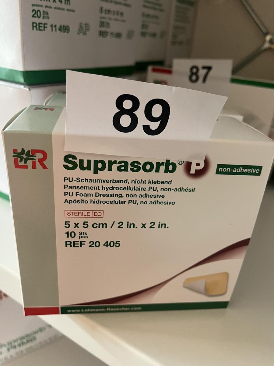2 Packungen a 10 Stück Suprasorb PU-Schaumverband 5 x 5 cm