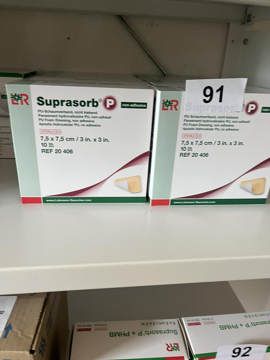 10 Packungen a 10 Stück Suprasorb P PU-Schaumverband