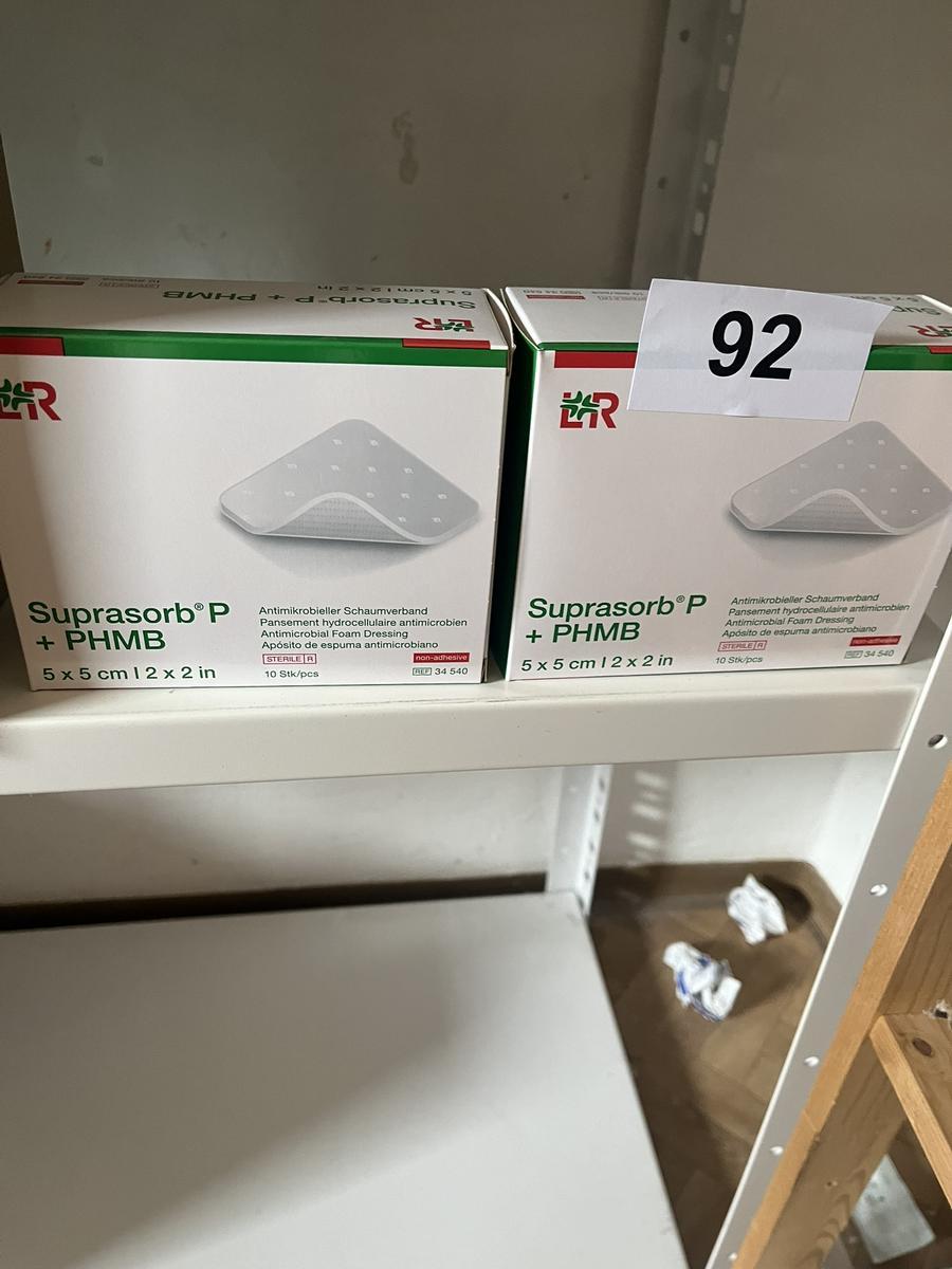 2 Packungen a 10 Stück Suprasorb P + PHMB Antimikrobieller Schaumverband 5 x 5 cm