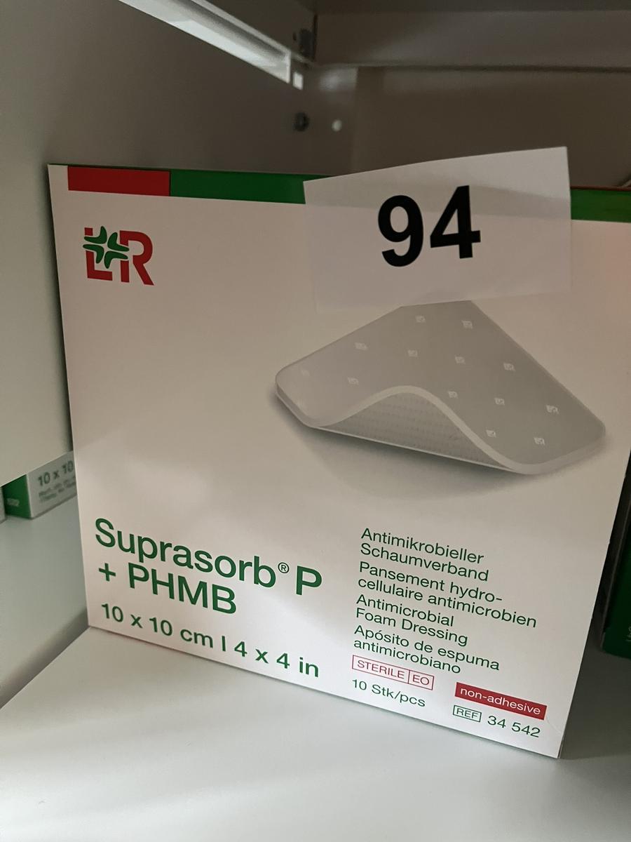3 Packungen a 10 Stück Suprasorb P + PHMB Antimikrobieller Schaumverband 10 x 10cm