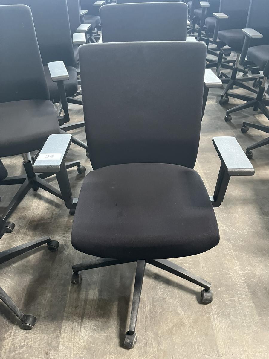 VIASIT - Neudörfler ergonomischer Bürodrehstuhl, schwarz, mit Armlehnen, Neigung, höhenverstellbar