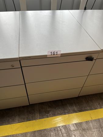 Neudörfler Rollcontainer, mit Schlüssel, silber, ca. 43x60x55cm, 4 Laden Neudörfler Rollcontainer, mit Schlüssel, silber, ca. 43x60x55cm, 4 Laden