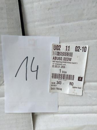 ABU Waschtrog, NEU, 610 mm breit, R1 1/2Zoll, Ablaufventil wei