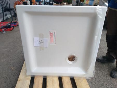 VITRA Concept Duschtasse Polyestr, 80x80 cm, NEU
