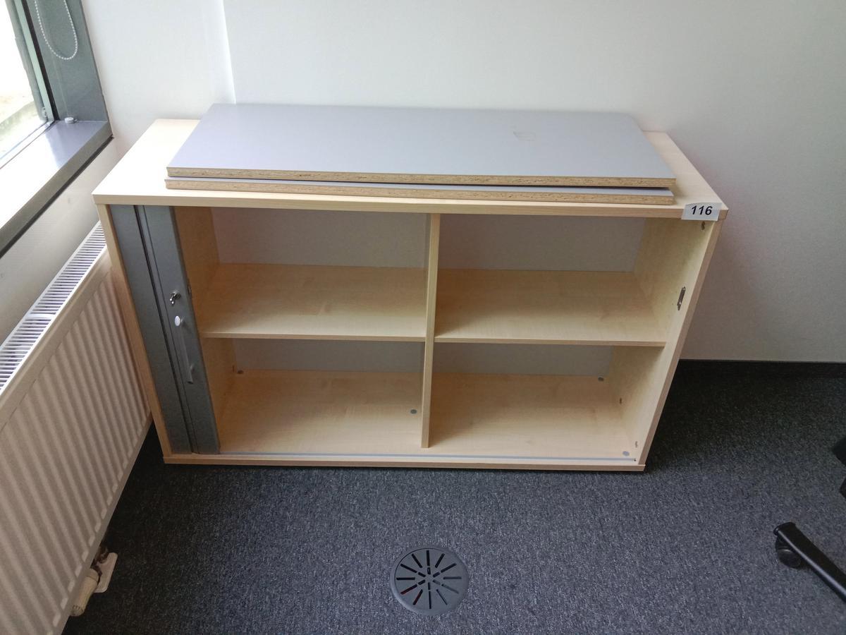 Aktenschrank mit Rollotüre 120/45/74  cm 3 Ordnerhöhen?d=2025-07-01 13:53:54