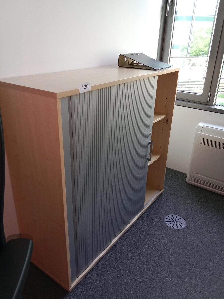 Aktenschrank mit Rollotüre 120/45/113 cm 3 Ordnerhöhen?d=2025-07-01 14:42:47
