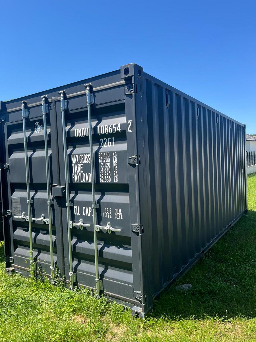20 Fuß ISO See- und Lagercontainer, RAL7016 Anthrazitgrau,?d=2025-07-05 09:21:54
