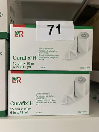 2 Stck Curafix H Breitfixierpflaster 15 cm x 10 m