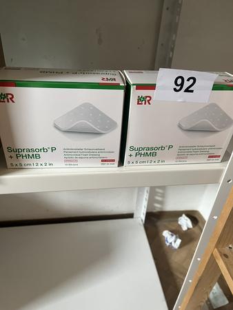 2 Packungen a 10 Stck Suprasorb P + PHMB Antimikrobieller Schaumverband 5 x 5 cm