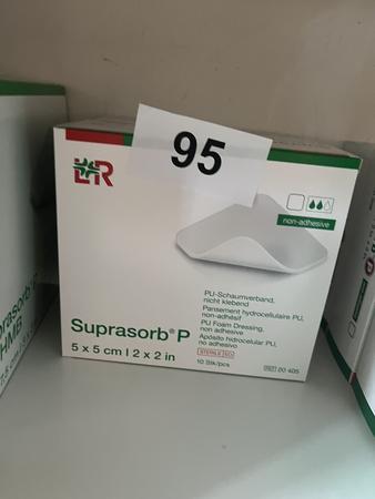 2 Packungen a 10 Stck Suprasorb P PU-Schaumverband, nicht klebend 5 x 5 cm