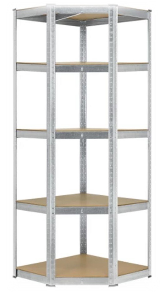 Eck-Schwerlastregal, zink 77x77x40x40x41xH180 cm?d=2025-08-02 16:36:04
