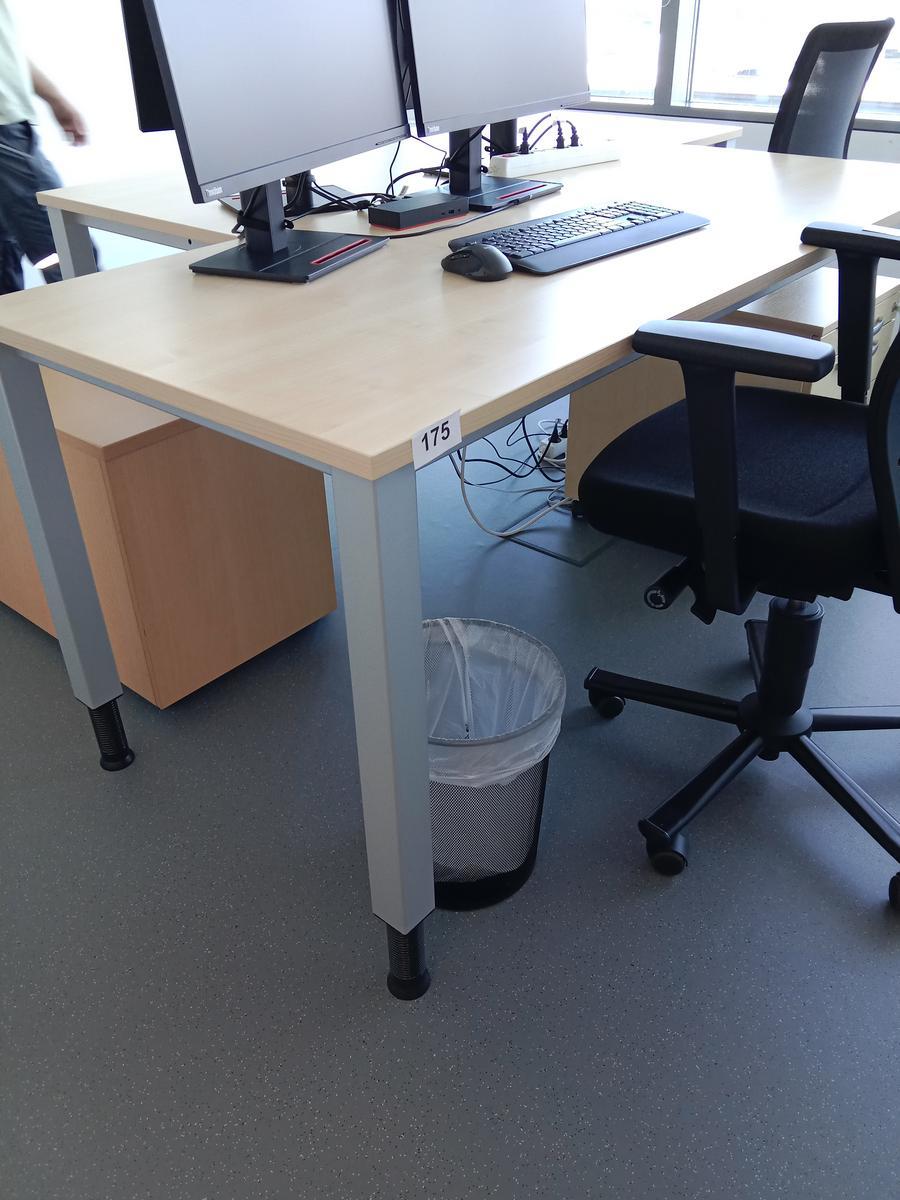 Schreibtisch Ahorn/silber 180x80 cm?d=2025-08-03 04:00:15