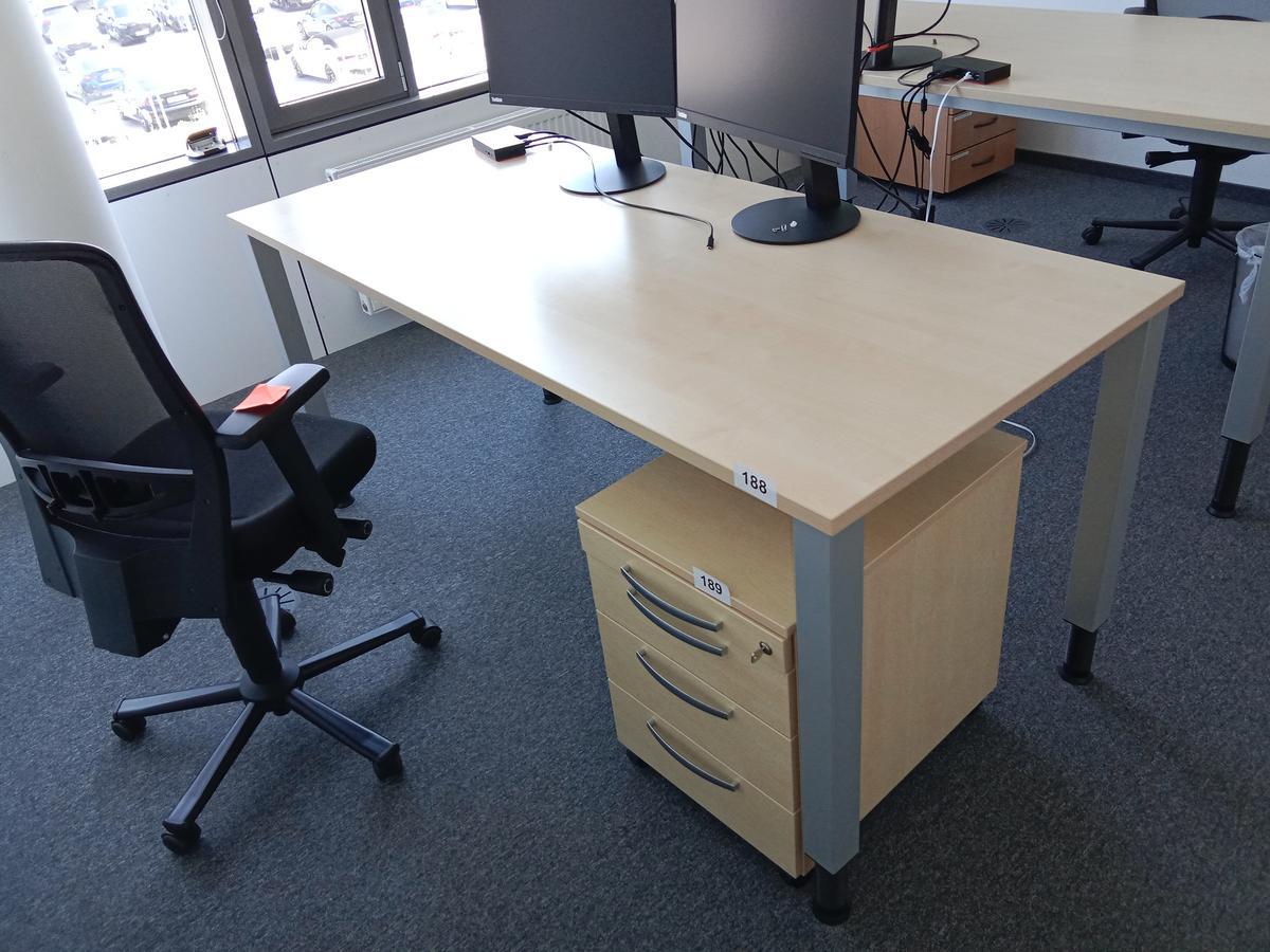 Schreibtisch Ahorn/silber 180x80 cm?d=2025-08-03 01:15:57
