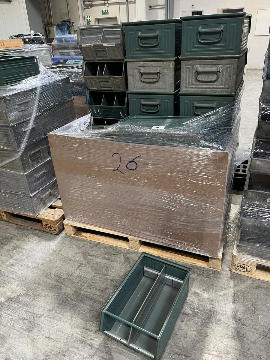 26 Stück Schäfer Sichtlagerboxen in Metall ca. 315/500/200 mm stapelbar?d=2025-08-09 18:25:53