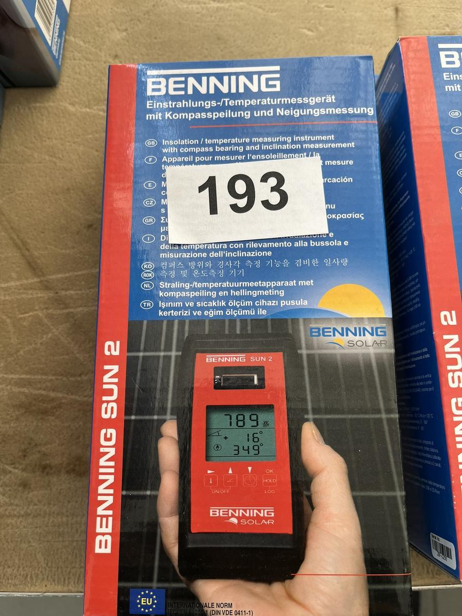 BENNING Einstarhlungs und Temperaturmessgerät SUN2?d=2025-08-11 16:58:55