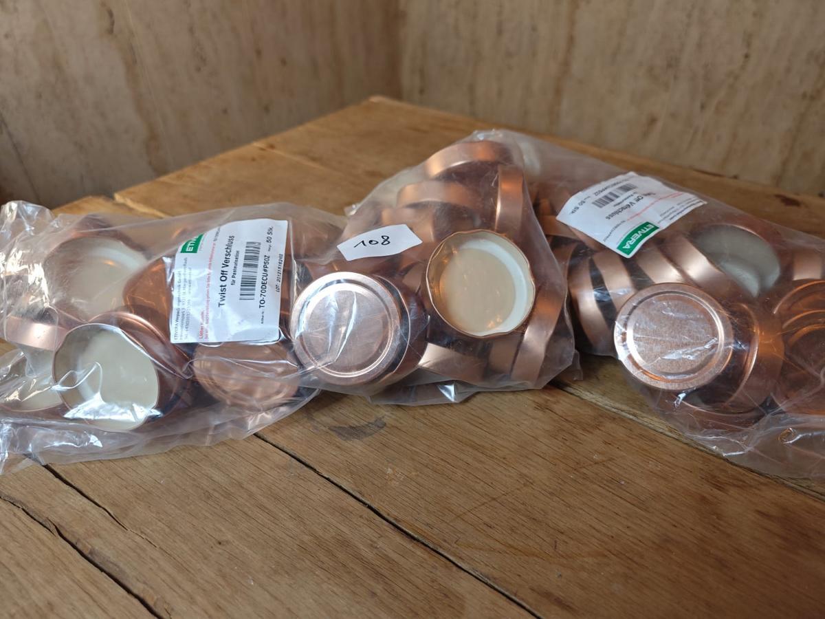 Deckel für Einmachgläser, 100 Stück, OVP