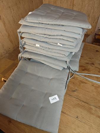 Sitzpolster, grau, 12 Stück Sitzpolster, grau, 12 Stück