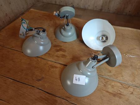 Wandleuchten, 4 Stück, grau Wandleuchten, 4 Stück, grau