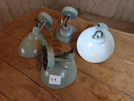 Wandleuchten, 4 Stück, grün Wandleuchten, 4 Stück, grün