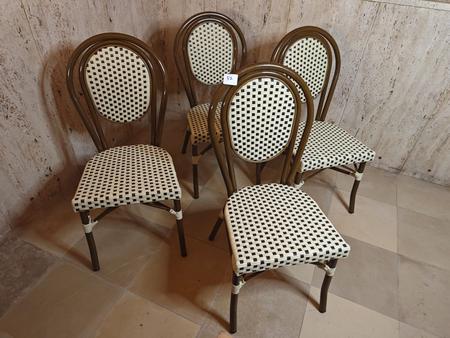 Bistrostuhl, Aluminium, Neu, 4 Stück Bistrostuhl, Aluminium, Neu, 4 Stück