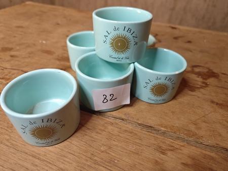 Salztöpfchen, Sal de Ibiza, 6 Stück Salztöpfchen, Sal de Ibiza, 6 Stück