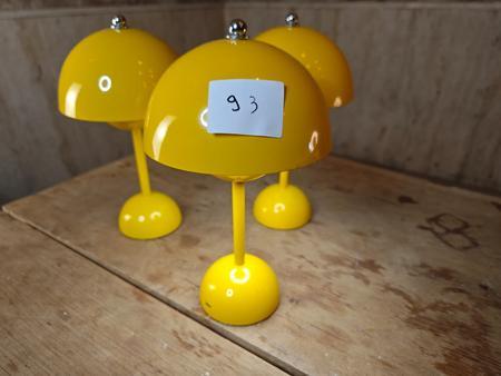 Akku Tischlampen, Dimmbar, mit USB-C Ladeanschluss, 3 Stk, Gelb Akku Tischlampen, Dimmbar, mit USB-C Ladeanschluss, 3 Stk, Gelb