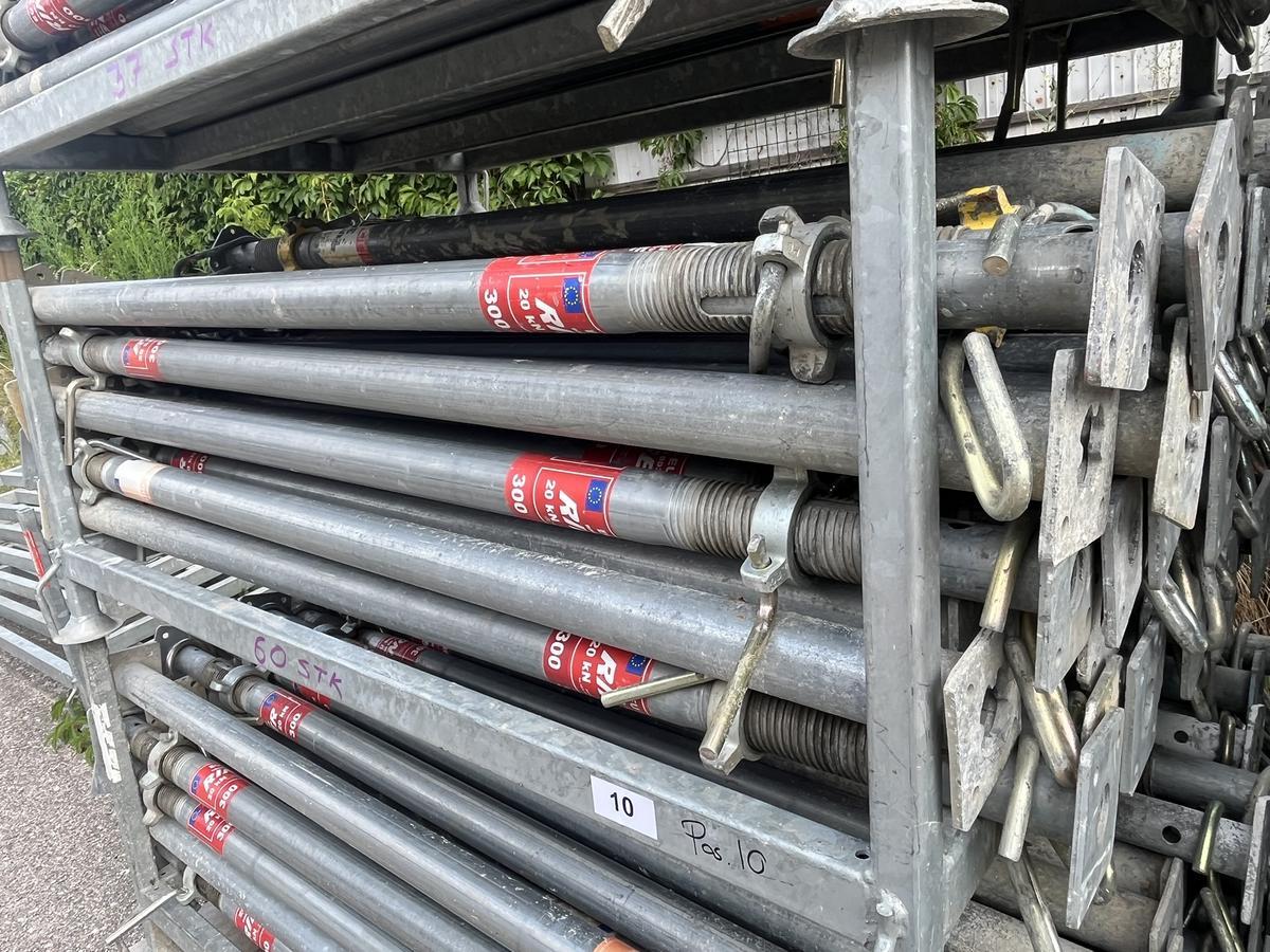 60 Stk. Ringer Schwerlast Deckenstützen 300 20 KN mit Box