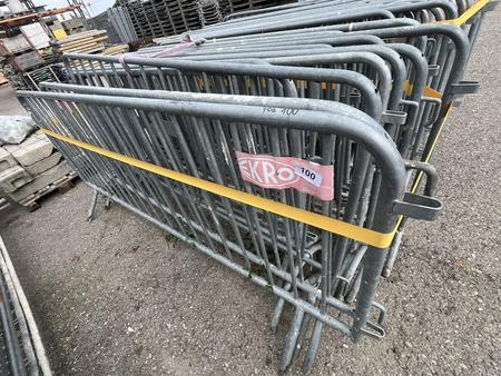 14 Stk. Absperrgitter Ekro verzinkt