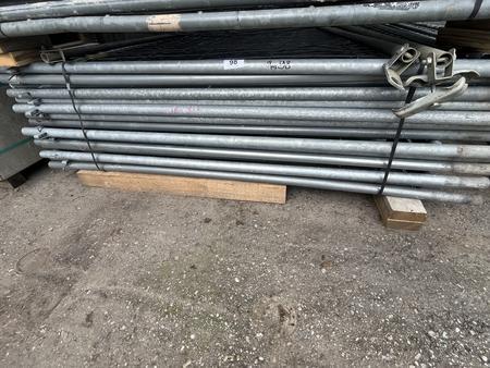 15 Stk. MBA Bauzaunelemente ca. 350 x 200 cm + 17 Bauzaunsteine