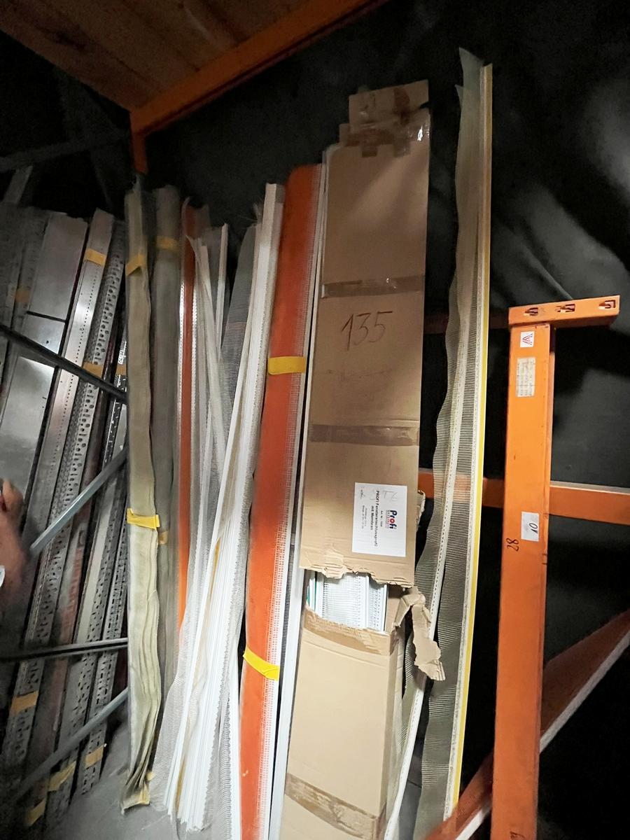 Regalinhalt  komplette Bestand an Vollwärmeschutz Kantenschutzmaterial