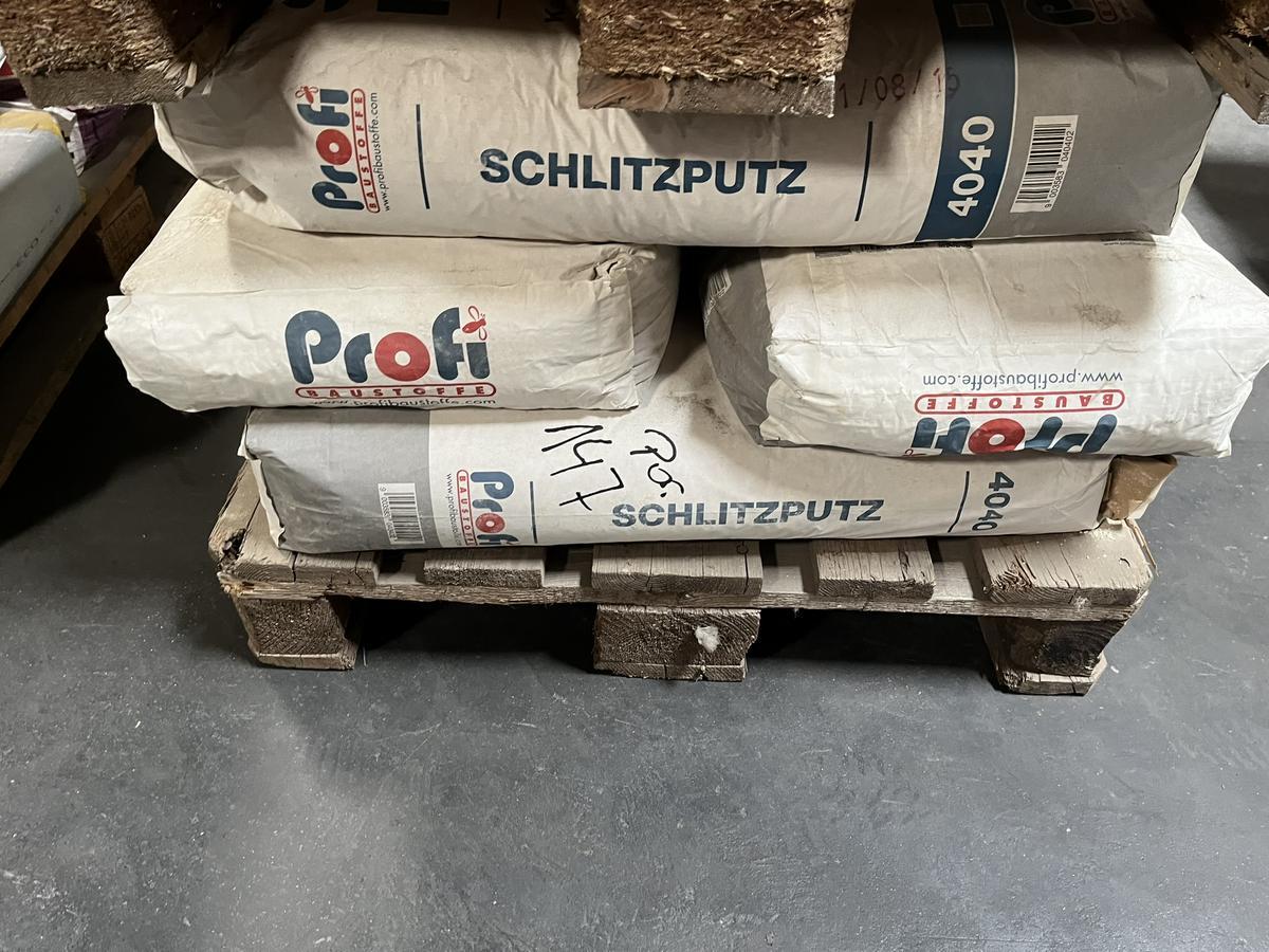 Schlitzputz 8 Sack a 40 kg