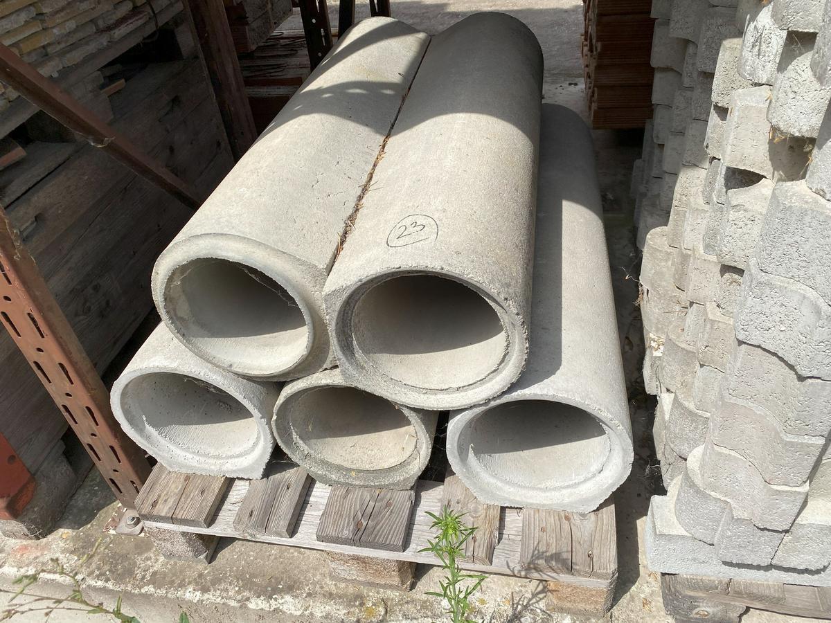 5 Stk. Betonrohre 100/20 cm