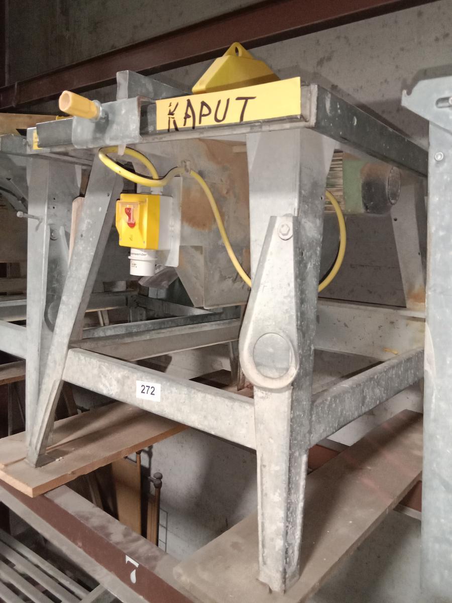 Baukreissäge BKS 450 - 380 V angeblich defekt lt.Beschriftung