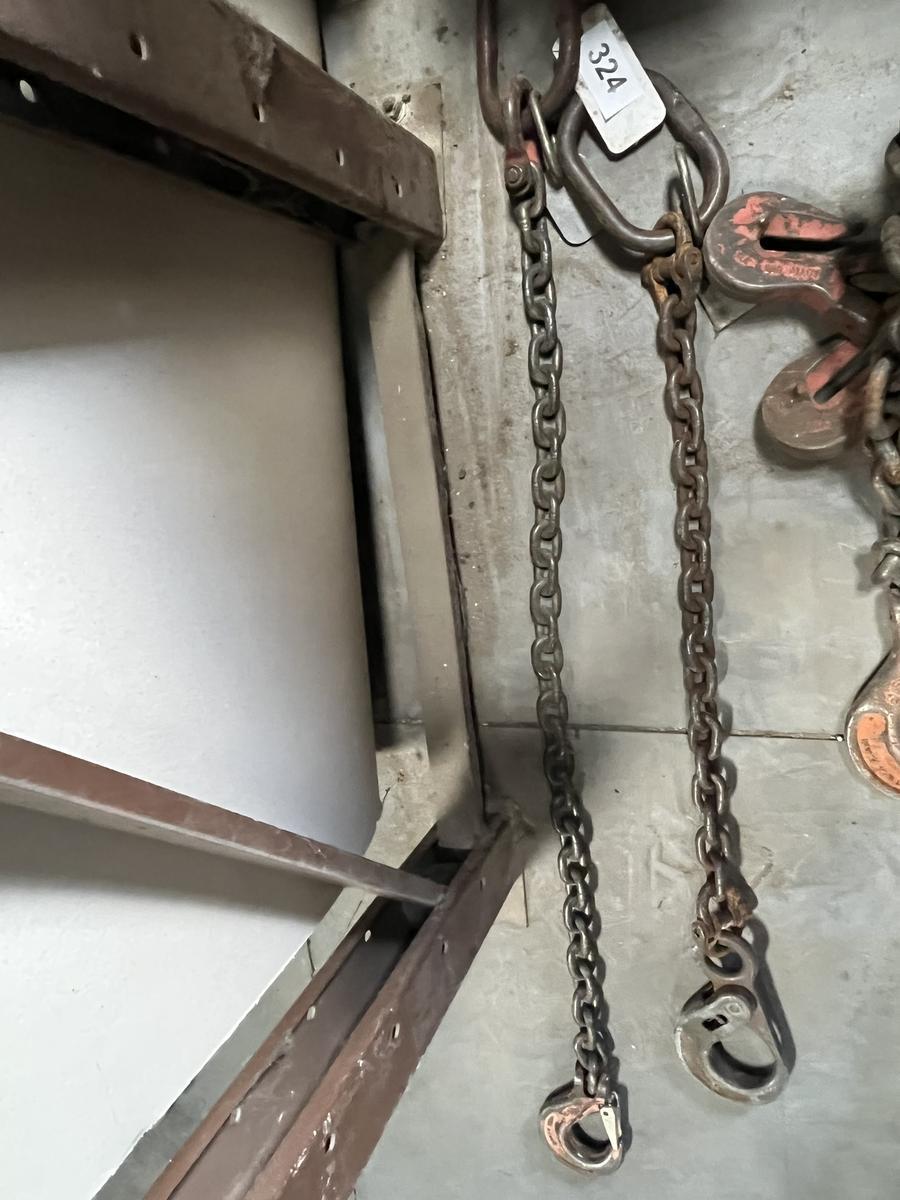 2 Stück Kran Kettengehänge 100 cm je 3.5 to