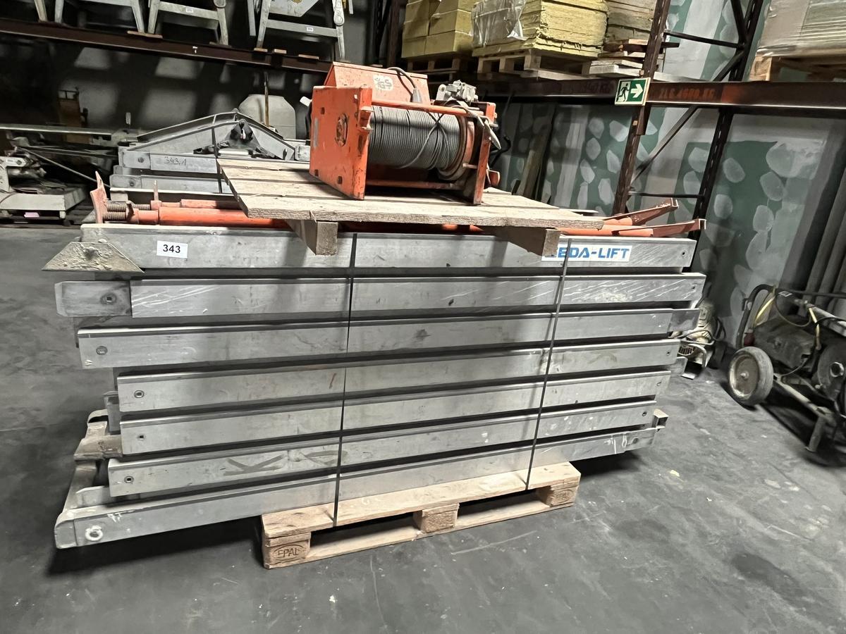 GEDA Schrägaufzug mit Winde 230 V 7x200 cm