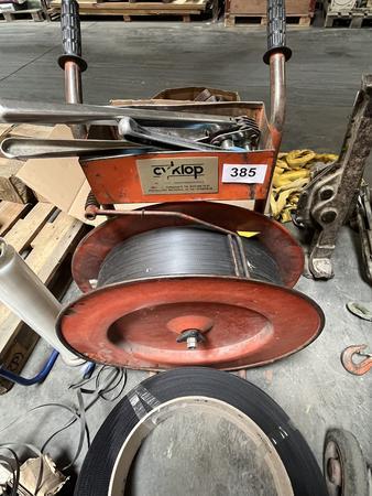 CYKLOB Bindemaschine mit Abroller und 1 Rolle Ersatzbnder